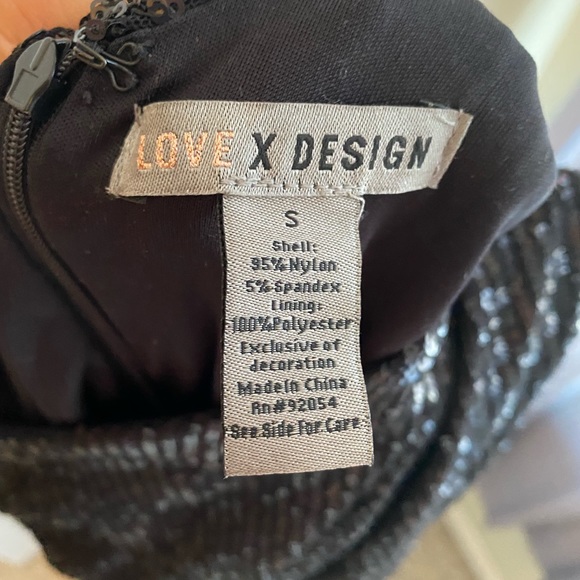 Love by Design Sequins One Shoulder Midi Dress - Picture 5 of 6